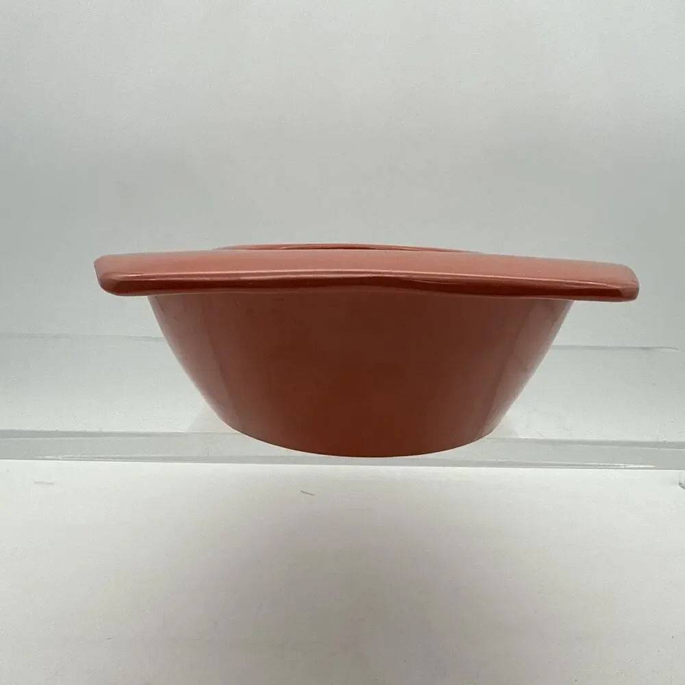 Prolon Vintage Melamine Burnt Orange Oval Serving Bowls 11